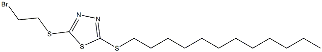 2-(2-Bromoethylthio)-5-dodecylthio-1,3,4-thiadiazole,,结构式