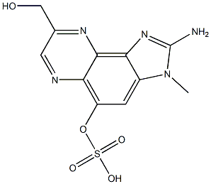 2-Amino-8-hydroxymethyl-3-methyl-3H-imidazo[4,5-f]quinoxalin-5-ol 5-sulfate