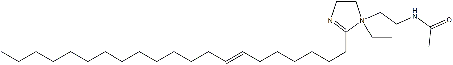 1-[2-(アセチルアミノ)エチル]-1-エチル-2-(7-ヘニコセニル)-2-イミダゾリン-1-イウム 化学構造式