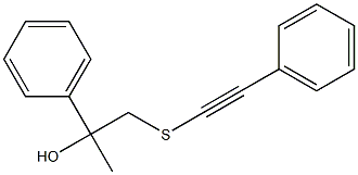 2-Phenyl-3-[(phenylethynyl)thio]propan-2-ol