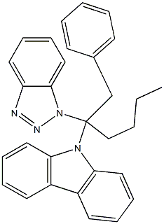 2-(1H-Benzotriazol-1-yl)-2-(9H-carbazol-9-yl)-1-phenylhexane|