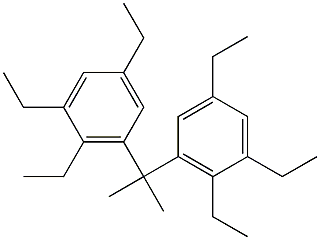 3,3'-Isopropylidenebis(1,2,5-triethylbenzene) Struktur