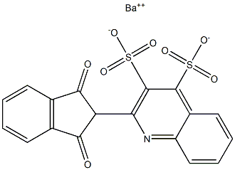 2-(Disulfo-2-quinolyl)-1,3-indanedione barium salt