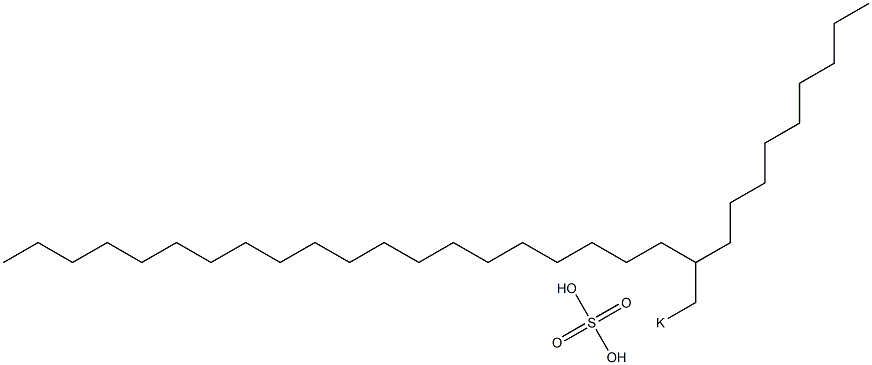 Sulfuric acid 2-nonyldocosyl=potassium salt