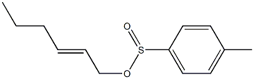 4-Methylbenzenesulfinic acid (2E)-2-hexen-1-yl ester Structure