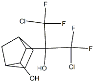3-(1,3-Dichloro-2-hydroxy-1,1,3,3-tetrafluoropropan-2-yl)-2-norbornanol,,结构式