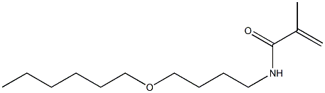 N-(4-Hexyloxybutyl)methacrylamide Structure