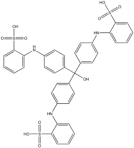 2,2',2''-[Hydroxymethanetriyltris(4,1-phenyleneimino)]tris(benzenesulfonic acid) Structure