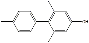 3,5-Dimethyl-4-(4-methylphenyl)phenol,,结构式