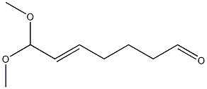 7,7-Dimethoxy-5-hepten-1-al,,结构式