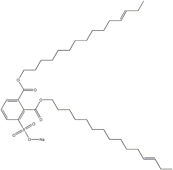 3-(Sodiosulfo)phthalic acid di(12-pentadecenyl) ester