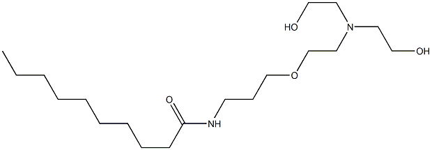 N-[3-[2-[Bis(2-hydroxyethyl)amino]ethoxy]propyl]decanamide Structure