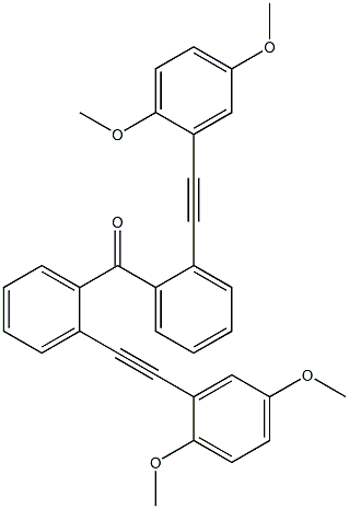 2,5-Dimethoxyphenylethynylphenyl ketone Struktur