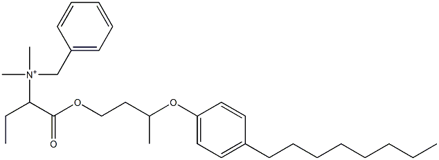 N,N-Dimethyl-N-benzyl-N-[1-[[3-(4-octylphenyloxy)butyl]oxycarbonyl]propyl]aminium