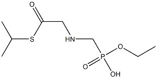 [(Ethylphosphonomethyl)amino]thioacetic acid S-isopropyl ester Structure