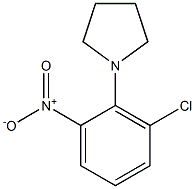 2-(Pyrrolidin-1-yl)-3-chloro-1-nitrobenzene,,结构式