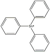Triphenylstannyl radical 结构式