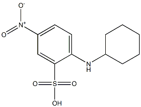 2-(Cyclohexylamino)-5-nitrobenzenesulfonic acid Structure