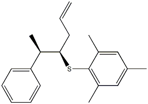 (4R,5R)-4-(2,4,6-トリメチルフェニルチオ)-5-フェニル-1-ヘキセン 化学構造式