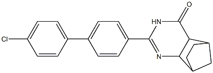4-[4-(4-クロロフェニル)フェニル]-3,5-ジアザトリシクロ[6.2.1.02,7]ウンデカ-3-エン-6-オン 化学構造式