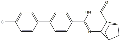 4-[4-(4-Chlorophenyl)phenyl]-3,5-diazatricyclo[6.2.1.02,7]undec-3-en-6-one Structure