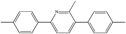 2-Methyl-3,6-di-p-tolylpyridine Structure