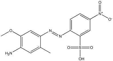 2-(4-Amino-5-methoxy-2-methylphenylazo)-5-nitrobenzenesulfonic acid Structure