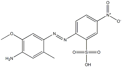 2-(4-Amino-5-methoxy-2-methylphenylazo)-5-nitrobenzenesulfonic acid 结构式