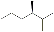 [R,(+)]-2,3-Dimethylhexane Struktur