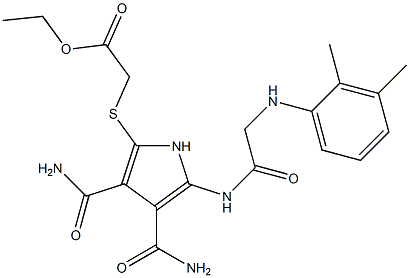 2-[[[(o,m-Dimethylphenyl)amino]acetyl]amino]-5-[(ethoxycarbonylmethyl)thio]-1H-pyrrole-3,4-dicarboxamide