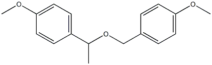 2-(4-メトキシベンジルオキシ)-2-(4-メトキシフェニル)エタン 化学構造式