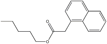 Naphthalene-1-acetic acid pentyl ester Structure