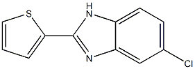 5-クロロ-2-(チオフェン-2-イル)-1H-ベンゾイミダゾール 化学構造式