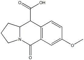 1,2,3,5,10,10a-Hexahydro-7-methoxy-5-oxopyrrolo[1,2-b]isoquinoline-10-carboxylic acid 结构式
