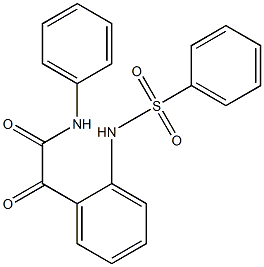 N-[2-[[(Phenylamino)carbonyl]carbonyl]phenyl]benzenesulfonamide,,结构式