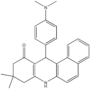 7,8,9,12-Tetrahydro-9,9-dimethyl-12-(4-dimethylaminophenyl)benz[a]acridin-11(10H)-one Structure