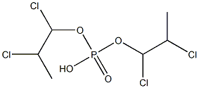 Phosphoric acid hydrogen bis(1,2-dichloropropyl) ester Structure