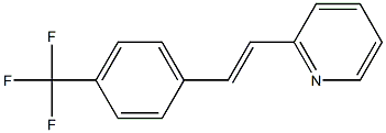 2-(4-(トリフルオロメチル)スチリル)ピリジン 化学構造式