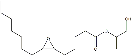 6,7-Epoxytetradecanoic acid 2-hydroxy-1-methylethyl ester Struktur