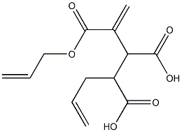 3-Butene-1,2,3-tricarboxylic acid 1,3-di(2-propenyl) ester Structure