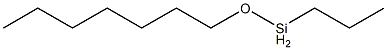 Propyl(heptyloxy)silane Structure