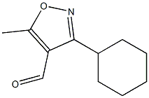 3-Cyclohexyl-5-methylisoxazole-4-carbaldehyde Structure