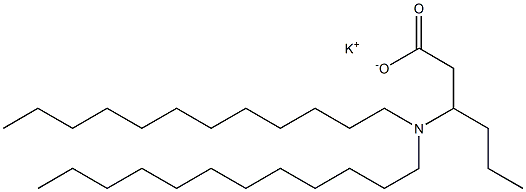 3-(ジドデシルアミノ)ヘキサン酸カリウム 化学構造式