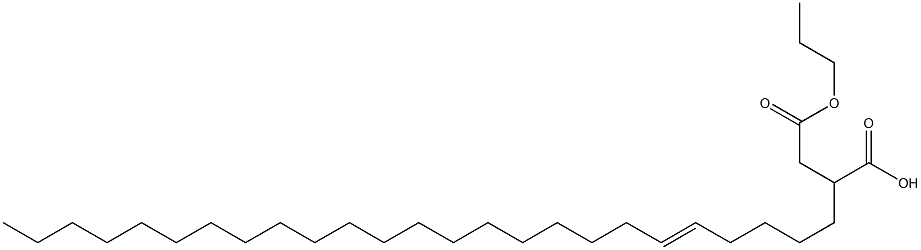 2-(5-Pentacosenyl)succinic acid 1-hydrogen 4-propyl ester 结构式