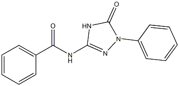 N-[[1-(Phenyl)-4,5-dihydro-5-oxo-1H-1,2,4-triazol]-3-yl]benzamide Structure