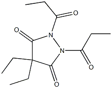  4,4-Diethyl-1,2-dipropionyl-3,5-pyrazolidinedione