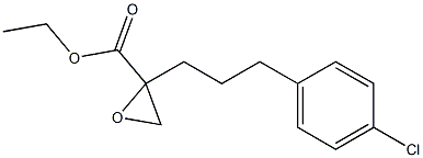 2-[3-(p-Chlorophenyl)propyl]oxirane-2-carboxylic acid ethyl ester Structure