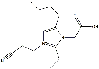 3-(2-Cyanoethyl)-2-ethyl-5-butyl-1-(carboxymethyl)-1H-imidazol-3-ium