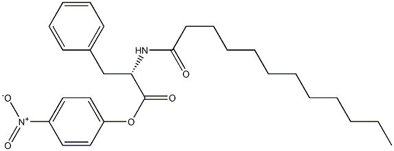N-Dodecanoyl-L-phenylalanine p-nitrophenyl ester Struktur