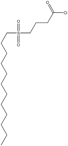 4-[(ドデシル)スルホニル]ブタン酸クロリド 化学構造式
